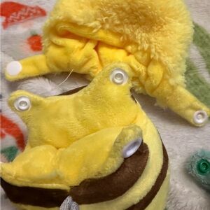 Yellow and Brown Plush Bubble Bee Halloween Costume for the LABUBU doll